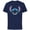 Navy, variant on Disney Lilo & Stitch Experiment 626 Smiling Big Face Costume - Short Sleeve Cotton T-Shirt for Adults - Customized-Black