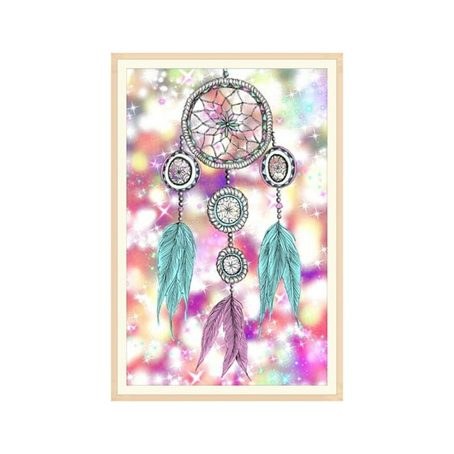fastboy Dream Catcher DIY Rhinestone Painting Cross-stitch Embroidery Needlework Decor Pictures Stitchwork Drawings Gallery