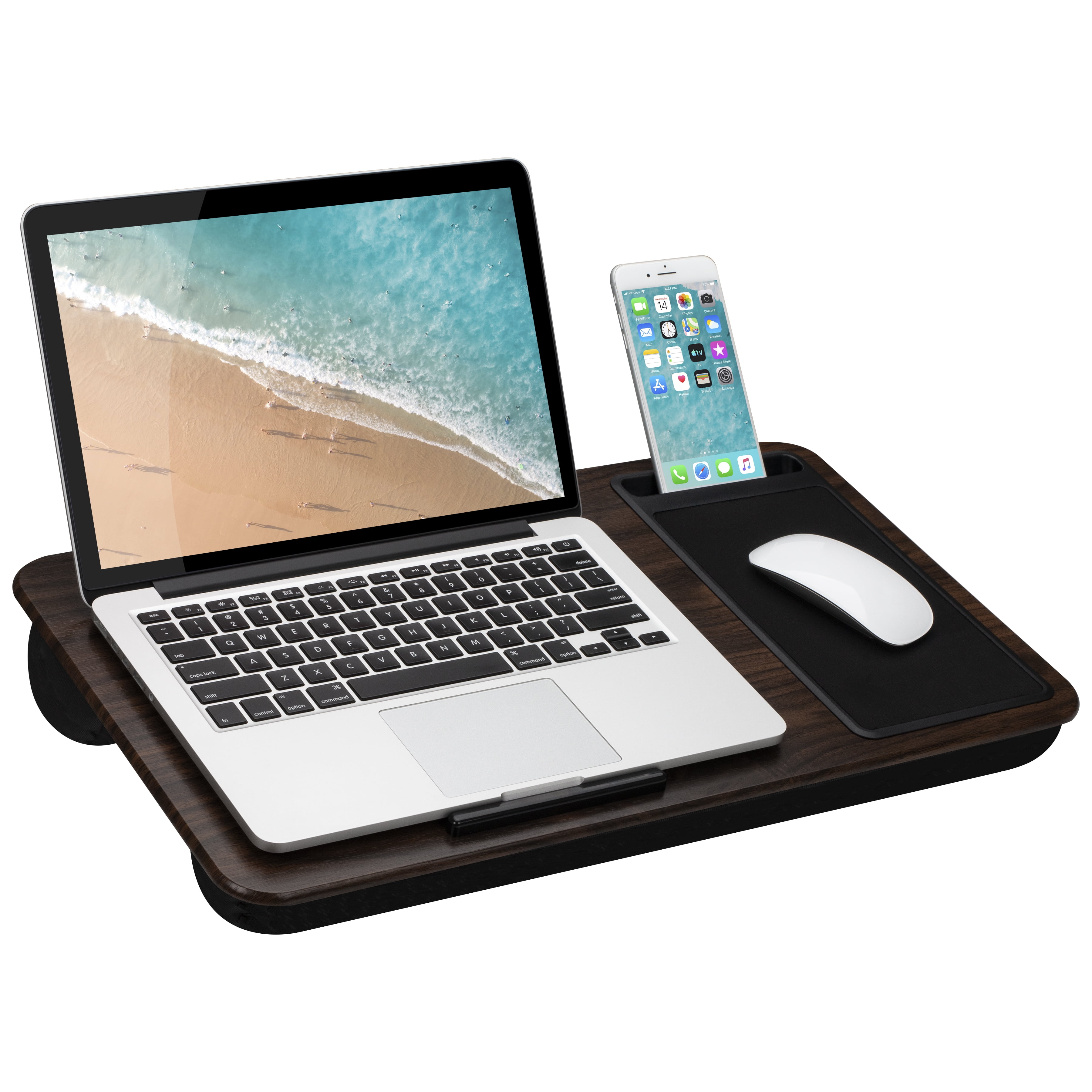 LapGear® Home Office Lap Desk Espresso Woodgrain