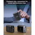 thumbnail image 4 of Topadre 30W GaN 3-in-1 Fast Charger with Retractable Cable, USB-C + USB-A Wall Plug, Compact PD Charger for Phones & Tablets, 4 of 7