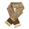 thumbnail image 3 of Jacquard Paisley Pashmina Shawl Wrap Elegant Double-Sided Two Tone Vintage Scarf, 3 of 4