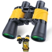 LAKWAR Binoculars for Bird Watching,20 x 50 High Power Binoculars for Adult,Waterproof Binoculars Professional with Porro BAK4 Prism Len Multilayer-Coated Lenses for Hunting Concert,Theater