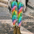 thumbnail image 2 of Fiaer Women's Legging Chritmas Tree Snowflake Reindeer Funny Graphic Plus Size Trendy Yoga Pants Soft Slim Fit Fashion Xmas Tight Trousers Multicolour S, 2 of 6