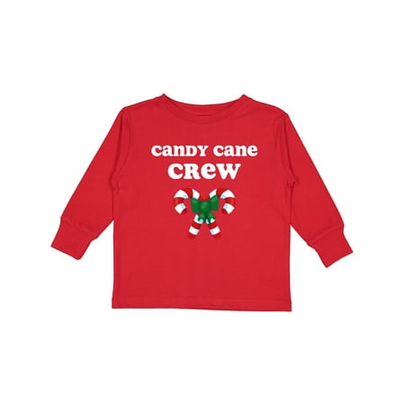 

Inktastic Candy Cane Crew Gift Toddler Boy or Toddler Girl Long Sleeve T-Shirt