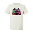 thumbnail image 2 of Wild Bobby, Colorful Rainbow Pomeranian Dog Animal Lover Men's Graphic T-Shirt, White, Small, 2 of 3