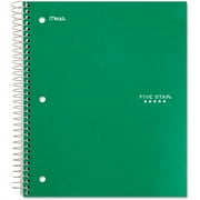 Five Star 5-Subject Wirebound Notebook, Wide Rule, 200 Sheets