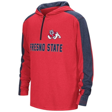 - Youth Fresno State Bulldogs Quarter Zip Hooded Windshirt - M
