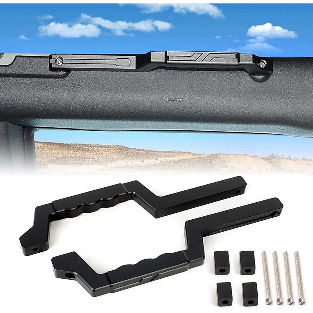 2 Pcs Bronco front antiroll bar grab handles, compatible with 2021