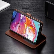 Samsung Galaxy S21 Case, Starshop Premium Leather Wallet Pocket Credit Card Slots-Brown