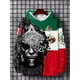 thumbnail image 5 of Sudadera con capucha para hombre, con estampado 3D de la bandera de México, sudadera con cordón, ropa deportiva de manga larga, ropa informal para hombre, 5 of 5