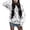White, variant on Bibifish Womens Hoodies Star Print Pattern Zip Up Long Sleeve Hoodies With Side Pockets Casual Loose Fit Lightweight Spring Fall Trendy Outerwear