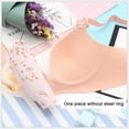thumbnail image 3 of Wuffmeow Women Floral Push Up Seamless Bra Sexy Lingerie Flower Print Gathered Bras, 3 of 6
