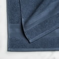 thumbnail image 2 of hometrends Solid 100% Cotton Washcloth, 1 Piece, 550 GSM, Highly Absorbent & Soft Bathroom Washcloth, Dark Navy, 2 of 3