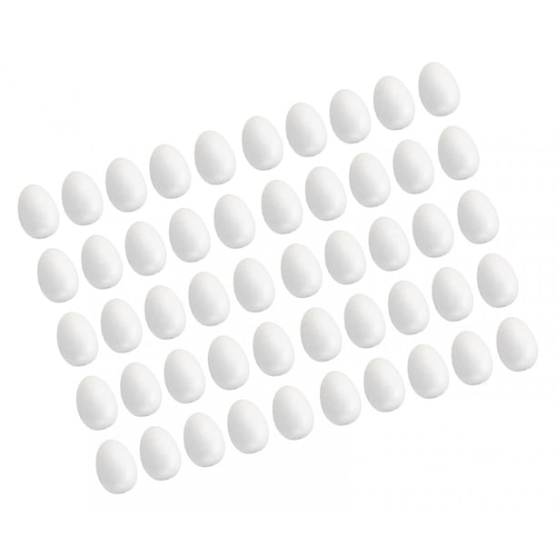 Huevos de espuma para pintar y modelar. Moldes ligeros de poliestireno para niños. 7 cm 50 piezas