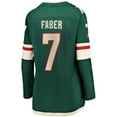 thumbnail image 3 of Women's Fanatics Brock Faber Green Minnesota Wild Home Breakaway Player Jersey, 3 of 3