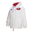 thumbnail image 2 of Men's Mitchell & Ness  White San Francisco 49ers Vintage Logo Coaches Full-Snap Hoodie Jacket, 2 of 5
