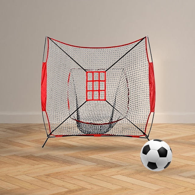 COMPUKAS Football Practice Net 1Pcs Soccer Training Net For Men Indoor and Outdoor Training Red