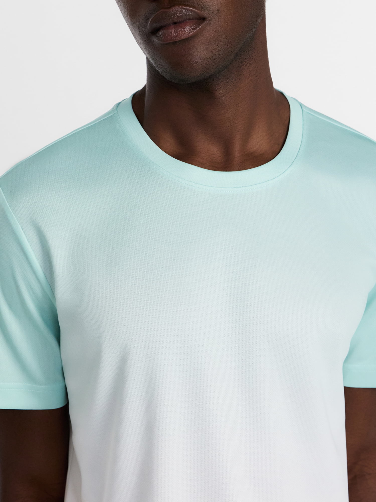 Athletic Works Men's and Big Men's Ombre Mesh Tee, Sizes XS-4XLT