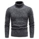 thumbnail image 1 of pstuiky camisa de manga larga para hombre, Suéter grueso de cuello alto para hombre con mangas largas y base cálida de punto. Tops casuales para hombres l, 1 of 6