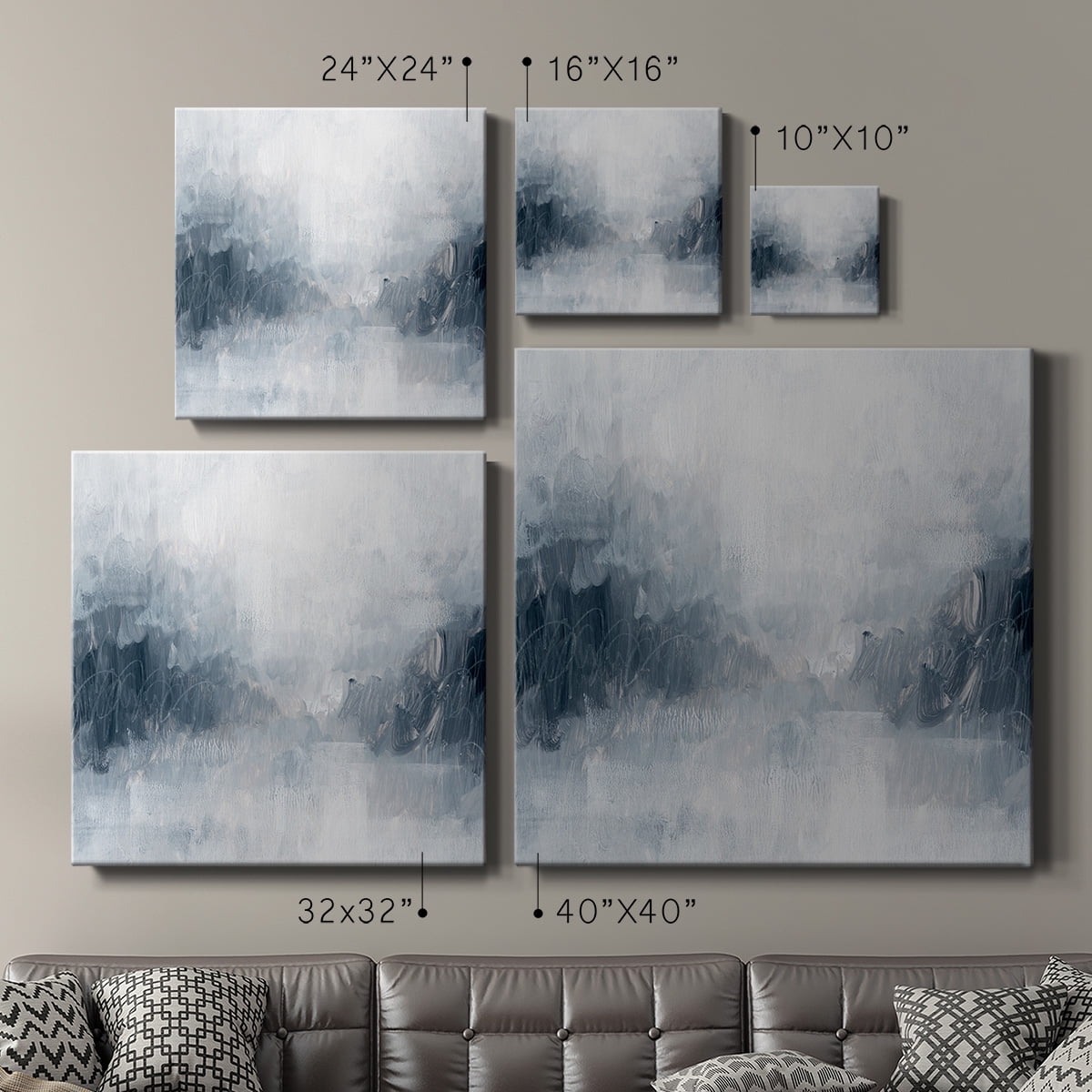 Wexford Home Polar Mist II-Premium Gallery Wrapped Canvas, 24" x 24" - Ready to Hang