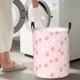 thumbnail image 4 of Goofa Rabbit And Peach Printed Circular Hamper,Laundry Basket with Handles,Storage Baskets Foldable,Large Capacity Laundry Hamper-Medium, 4 of 8