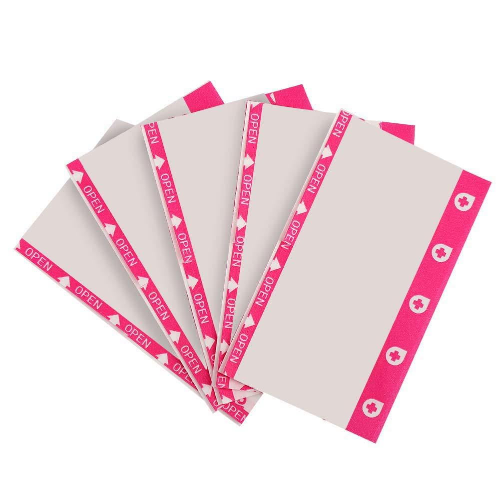 Ccdes 100Pcs Breathable Bandage Waterproof Mini Round Breathable Bandage Band Aid First Aid Wound Dressing Patch
