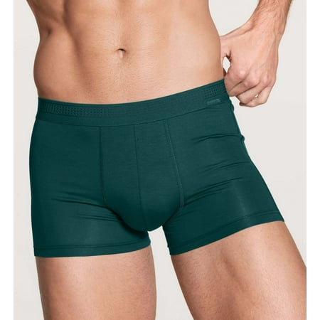 

Men s Calida 26065 Focus Cotton Blend Boxer Brief (Deep Teal M)