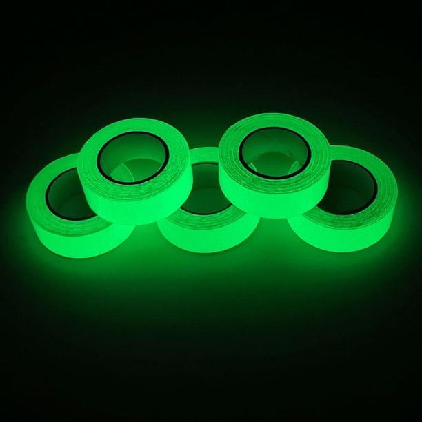 Cintas luminosas pegatinas de seguridad autoadhesivas que brillan en la oscuridad (verde)