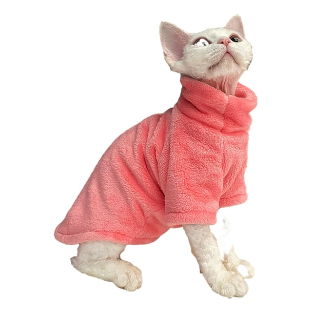 fastboy Easy To Clean Cat Cloth – Practical Choice For Busy Owners Comfortable And Soft Clothes For pink XS