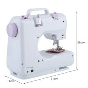 CNMODLE Multifunctional Double Thread Double Speed 12 Pre-Set Stitches Mini Household Sewing Machine 505A Presser Foot