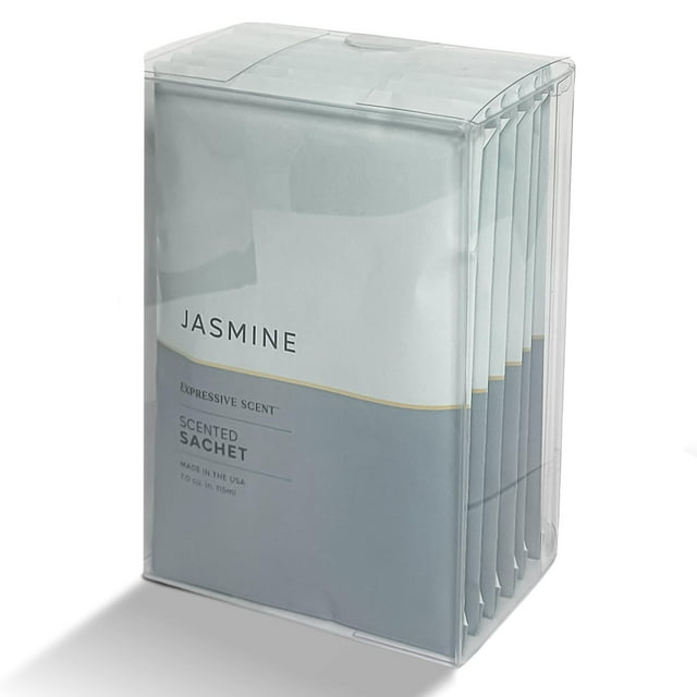 Bolsitas expresivas con aroma a jazmín, ambientador y desodorante de armario perfecto para cajones, armarios, coches y baños, bolsitas de aroma fresco y duradero (paquete de 6)