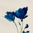 thumbnail image 2 of Sozi 26x26 White Modern Wood Framed Museum Art Print Titled - Blooming Blue Valentine I, 2 of 4