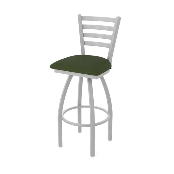 410 Jackie 25" Swivel Counter Stool with Anodized Nickel Finish and Canter Pine Seat