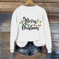 thumbnail image 5 of Elvqul Womens Sweatshirts Crewneck Graphic Tops Long Sleeve Cute Trendy Sweatshirts for Women Christmas, 5 of 6