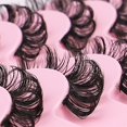 thumbnail image 2 of Langgg 10 Pairs Russian Strip Lashes DD Curl Curly Eye Lashes Handmade C, 2 of 9