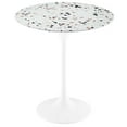thumbnail image 3 of Modway Lippa 20" Round Terrazzo Side Table in White Terrazzo, 3 of 7
