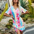 thumbnail image 2 of IROINNID Summer Dresses for Women 2024, Wedding Guest Dresses for Women , Round Neck and Short Sleeve Casual Loose Pullover Vacation Dresses, 2 of 4