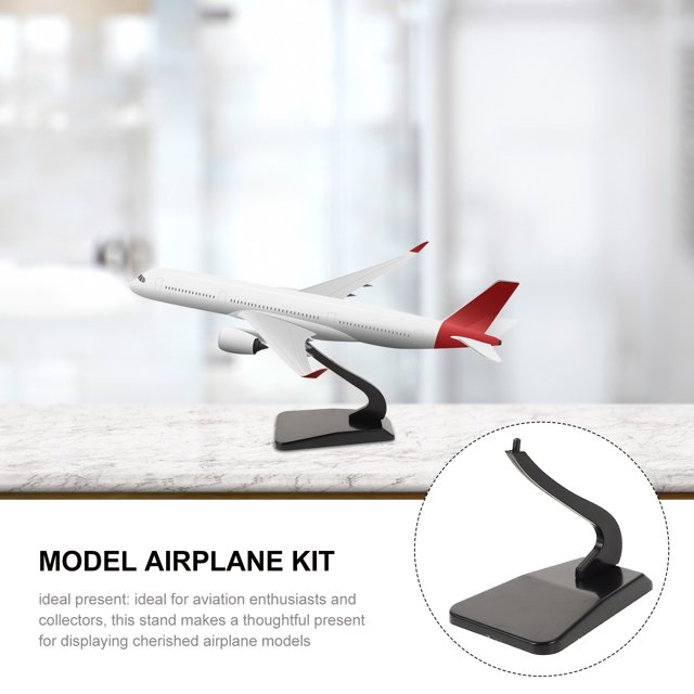 RUNROTOO Modèle Avion Support en Plastique Élégant pour Expositions d'Aviation 1Pcs