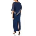 thumbnail image 4 of S.L.Fashions Robe Longue à Cape pour Femmes, Bleu Marine Foncé, 10, 4 of 4