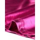 thumbnail image 5 of Disfraz de navidad Top corto metalizado de manga corta con cuello alto para mujer Rosa Caliente L, 5 of 6