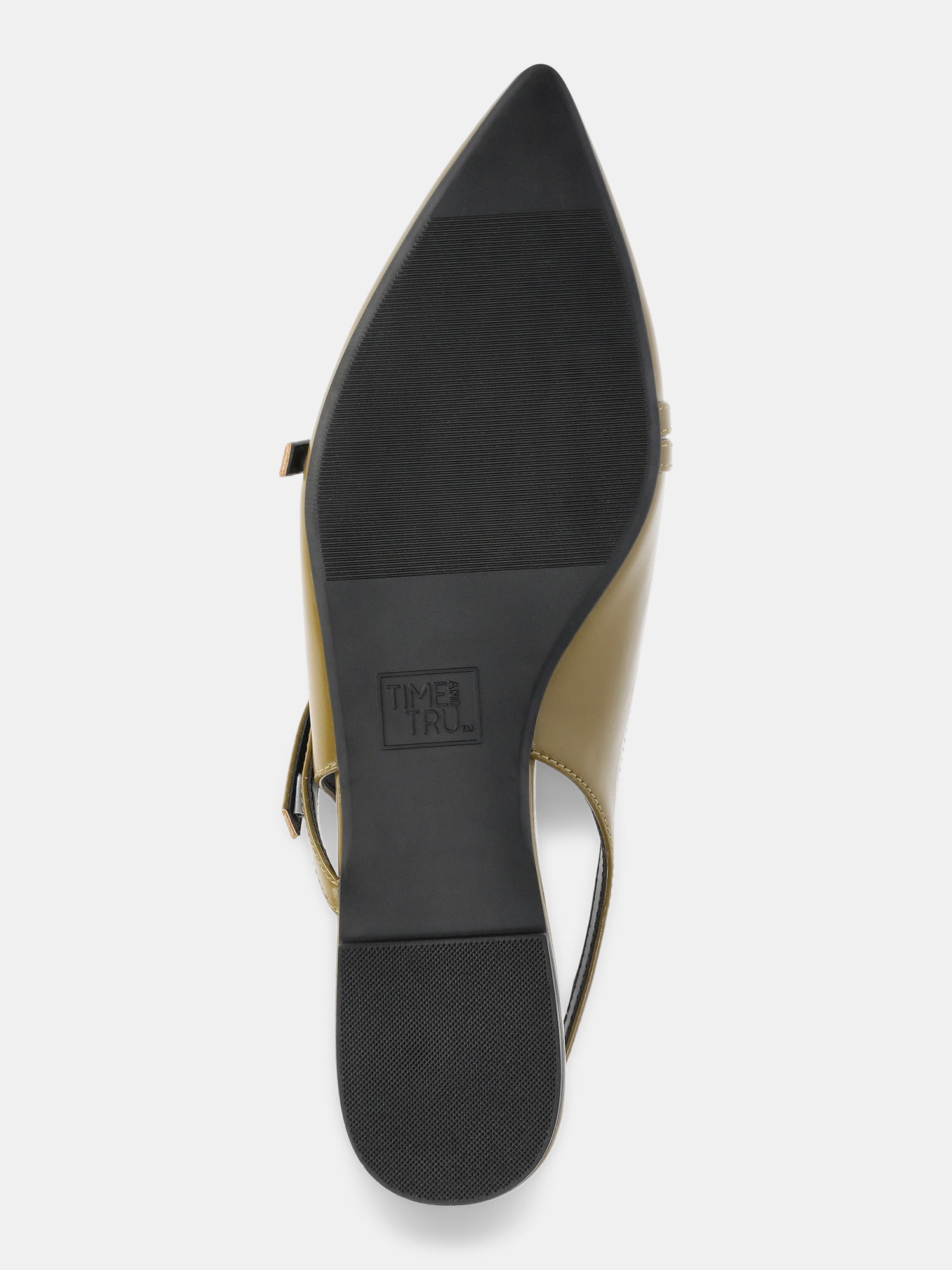 Time and Tru Women's Strappy Sling Back Flats