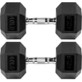 thumbnail image 1 of Signature Fitness Rubber Encased Hex Dumbbell  Multiple Sizes, 1 of 6