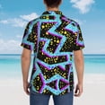thumbnail image 5 of Vintage Aztec Pattern Mens Hawaiian Shirt Short Sleeve Casual Button Up Tropical Summer Beach Shirt, 5 of 9