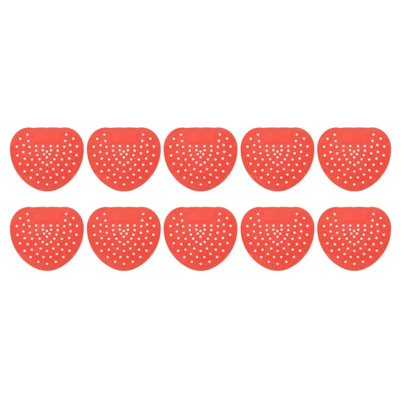 10Pack Urinal Screen Deodorizer, Anti-Splash Lavender-Scent Mat Urinal Cakes, Red