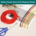thumbnail image 3 of Uxcell Natural Latex Rubber Band, 32.8 ft Slingshots Replacement Bands 0.17"x0.07"(ODxID) Heavy Pull Tube Elastic Rubber Bands for Hunting Shooting Games (Green), 3 of 7