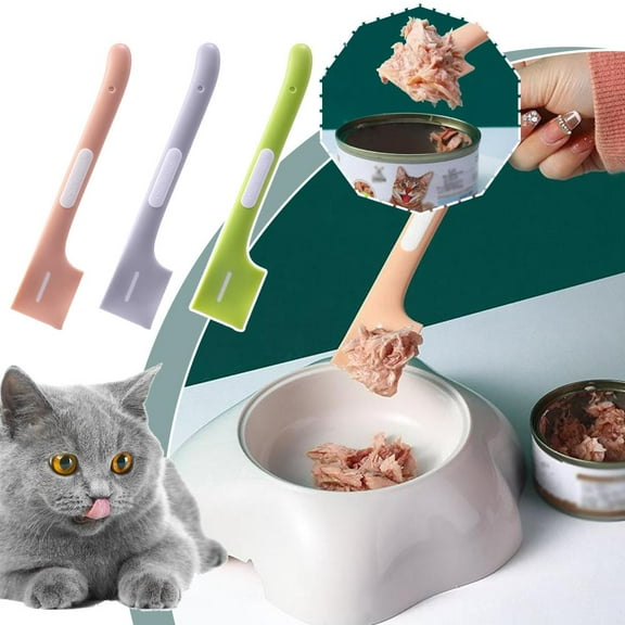 FurNest Cat canned food spoon pet feeding stirring long handle spoon spoon pe