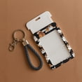 thumbnail image 3 of WIRESTER Slide-Open ID Badge Holder Keychain, Hard Plastic Card Case with Clear Window for ID, Credit Card, Bus Pass & Photo – English Bulldog Funny Playful Postures, 3 of 6