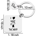 thumbnail image 2 of I Love Daddy So Much Keychain for Dad Father's Day Gifts for Men Father Christmas Gifts for Dad from Son Daughter, 2 of 6