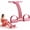 Pink, variant on Pedal Resistance Band with Handle, 3 in 1 Exercise Band with Detachable Handles, 4 Tube Home Workout Equipment for Women, Sit Up Assistant, Chest Expander Fitness Trainer