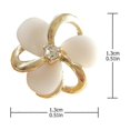 thumbnail image 4 of Here's an elegant and compelling product description for your **Flower Shaped Resin Earrings**:\n\n \n\n🌸 **Elegant Flower Shaped Resin Earrings –, 4 of 5